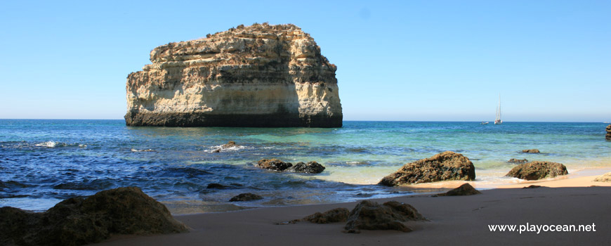 Islet at Praia do Barranquinho Beach