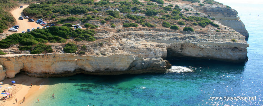 Cliff at Praia do Carvalho Beach