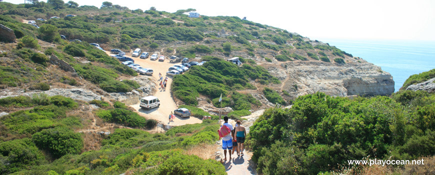 Parking of Praia do Carvalho Beach