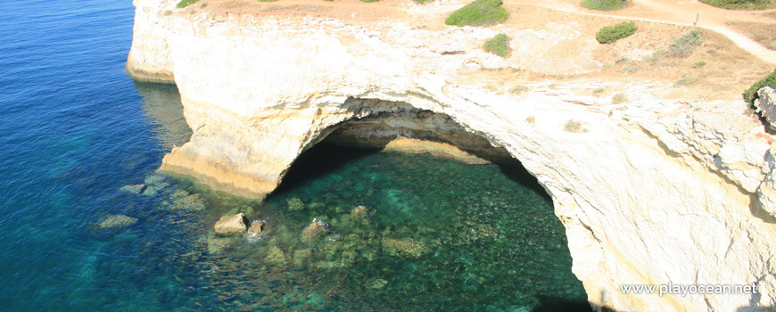 Cave at Praia da Corredoura Beach