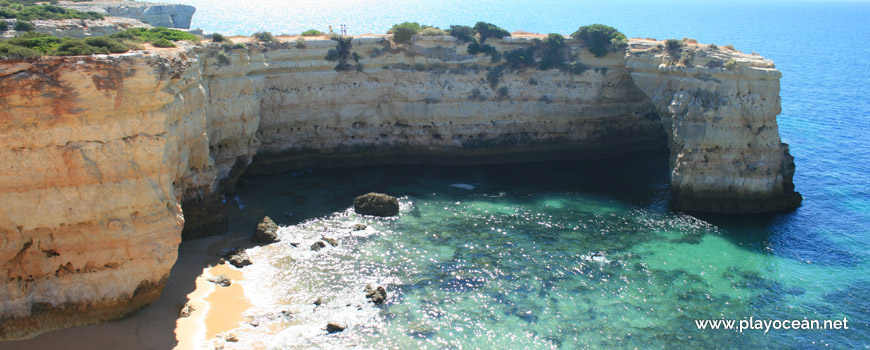 Cliff at Praia da Estaquinha Beach