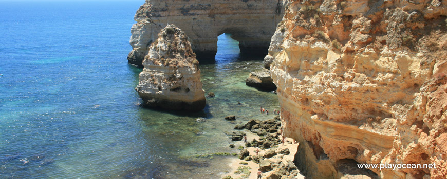 Rock and arc at Praia da Mesquita Beach