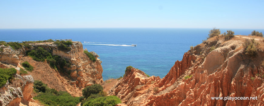 Boat near Praia da Mesquita Beach