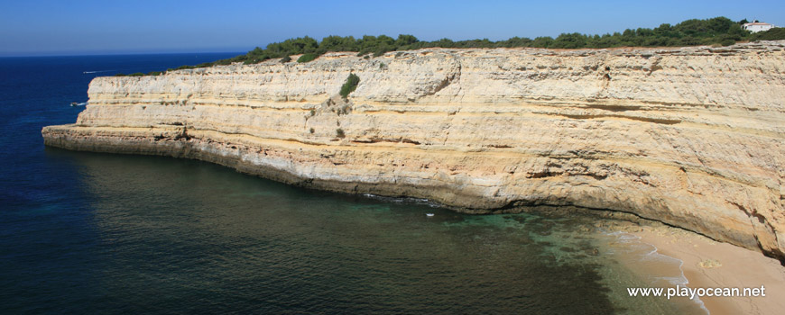 Cliff at Praia da Morena Beach