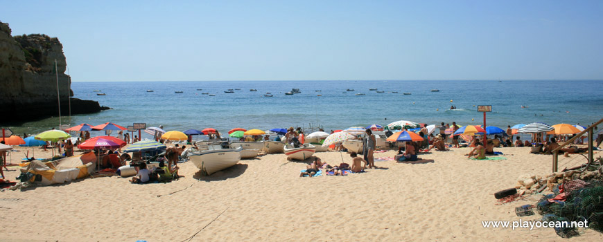 Boats at Praia da Senhora da Rocha Beach