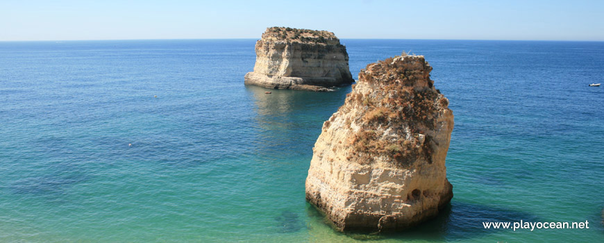 The Gaivota Islet at Praia do Torrado Beach