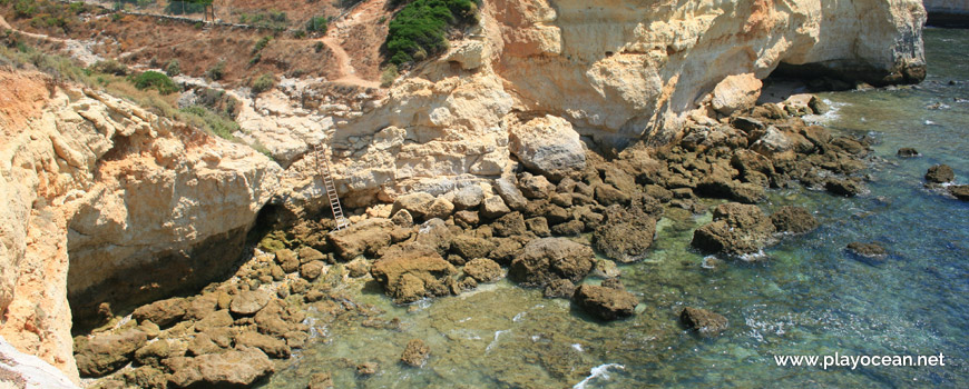 Ladder at Praia do Vale Currais Beach