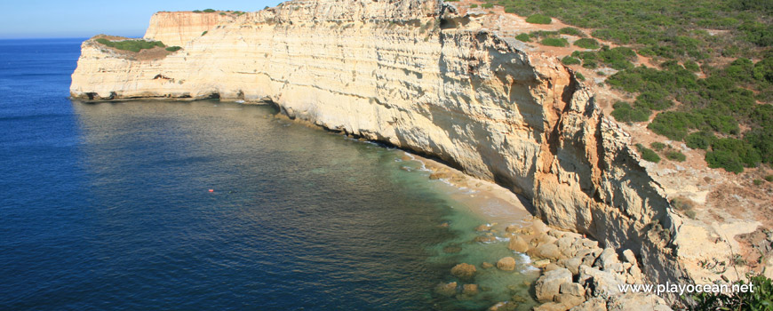 View over Praia do Vale da Lapa Beach