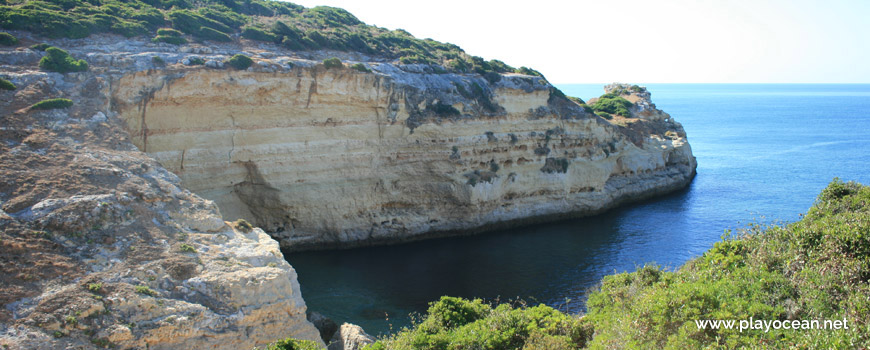 Cliff at Praia do Vale da Lapa Beach