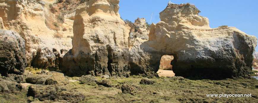 Cliff at Praia do Vale do Olival Beach