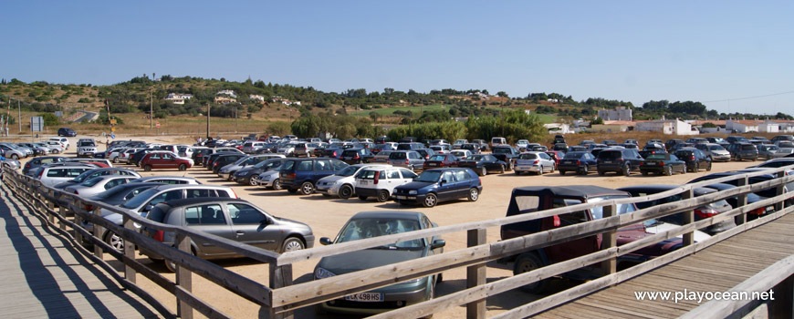 Parking at Meia Praia Beach