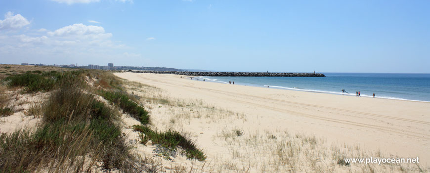 East at Praia do Vale da Lama Beach