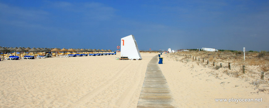 Material storage 1 at Praia da Rocha Baixinha (East-Loulé) Beach