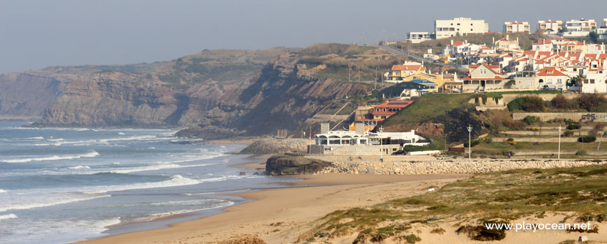 North at Praia da Areia Branca Beach