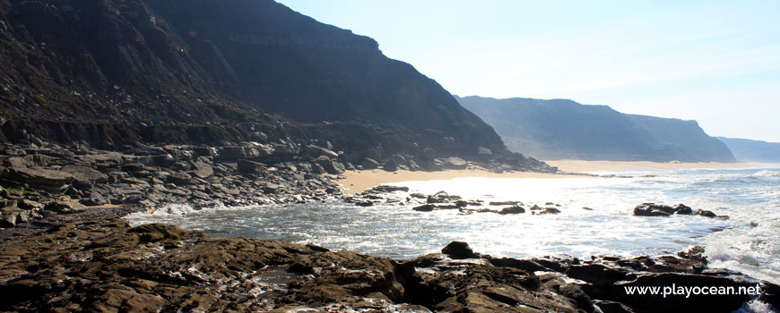 Areal e rochas, Praia do Zimbral