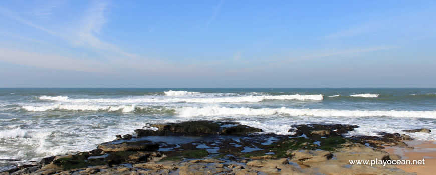 Sea at Praia do Zimbral Beach