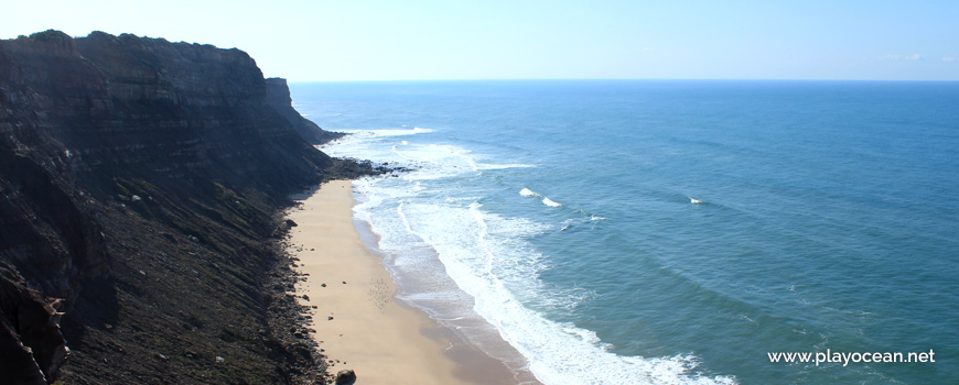 South at Praia das Escadinhas Beach