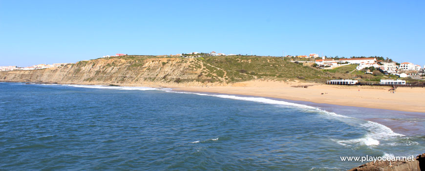 Praia da Foz do Lizandro Beach and north cliff