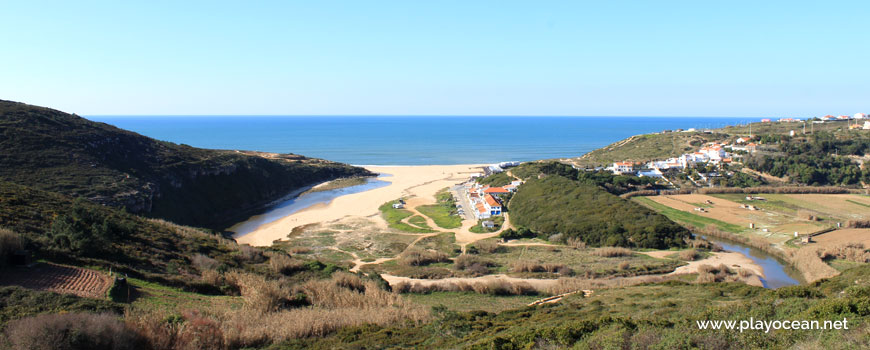 Valley of Praia da Foz do Lizandro Beach