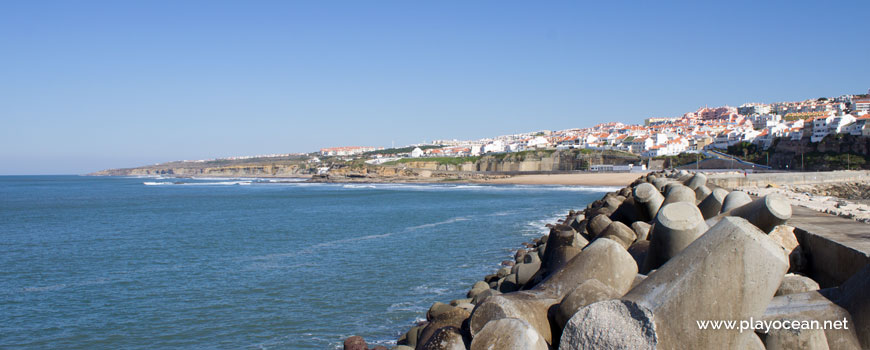 Praia do Norte Beach viewed from the pier