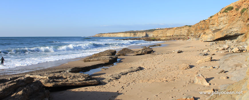 Rocks at Praia da Orelheira Beach