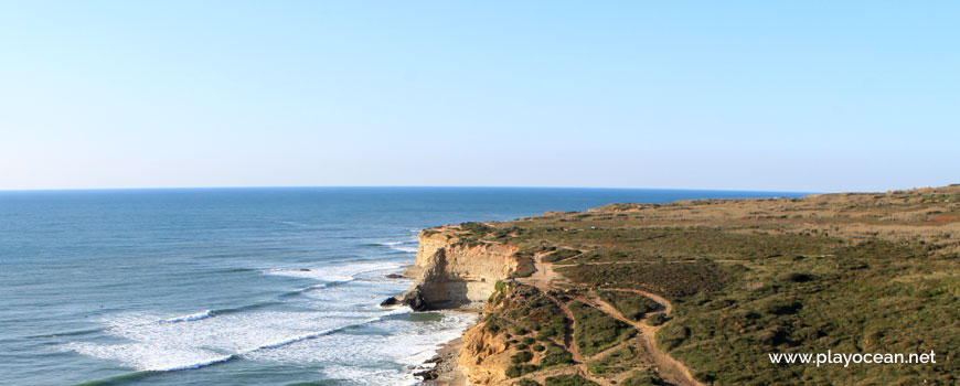 Cliff at Praia do Penedo Mouro Beach