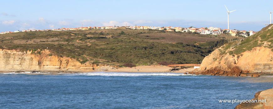 Panoramic to Praia de Ribeira dIlhas Beach