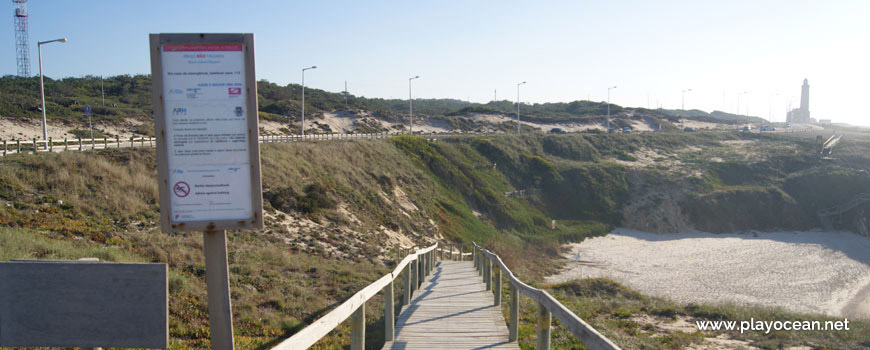 North stairway at Praia da Concha Beach