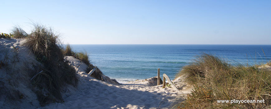 Entrance of Praia do Samouco Beach