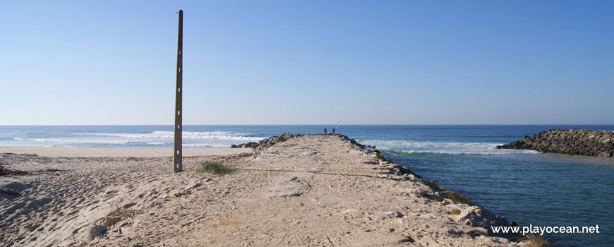 Lis River at Praia da Vieira Beach