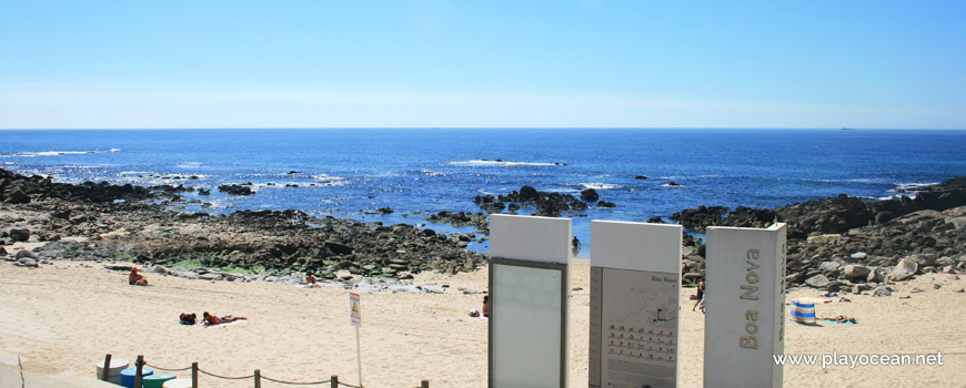 Entrance of Praia da Boa Nova Beach 