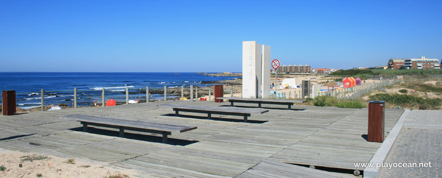 Benches at Praia do Cabo do Mundo Beach