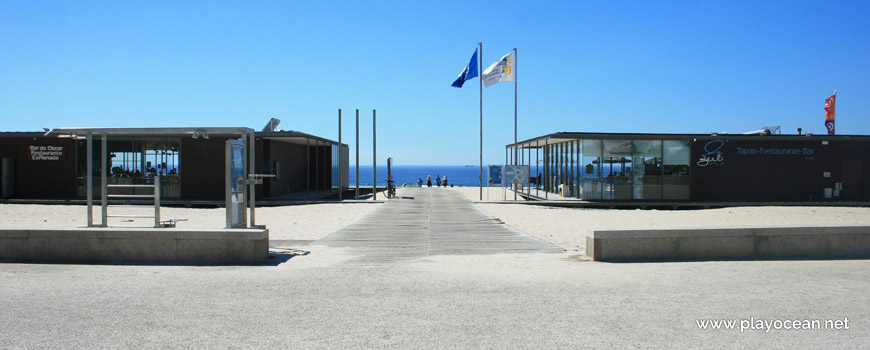 Entrance of Praia de Leça da Palmeira Beach