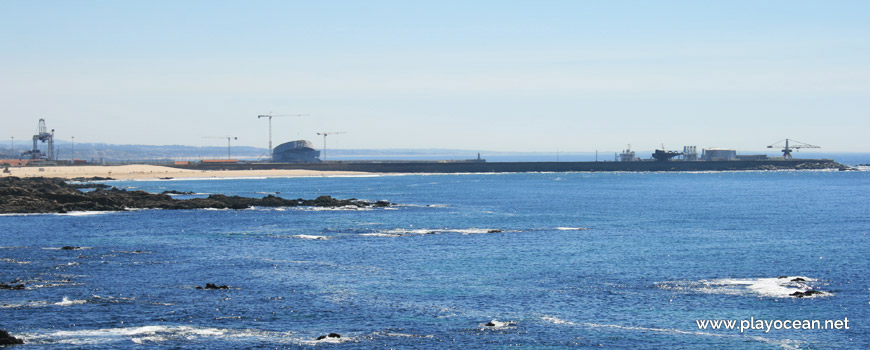 Panoramic of Praia de Leça da Palmeira Beach