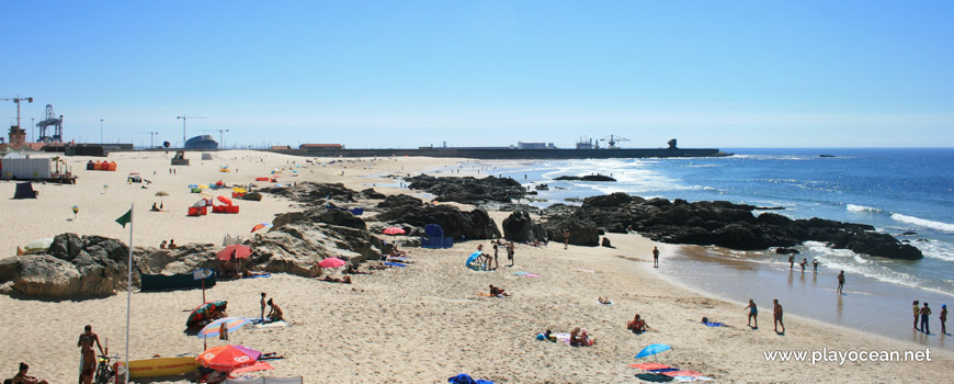 South of Praia de Leça da Palmeira Beach