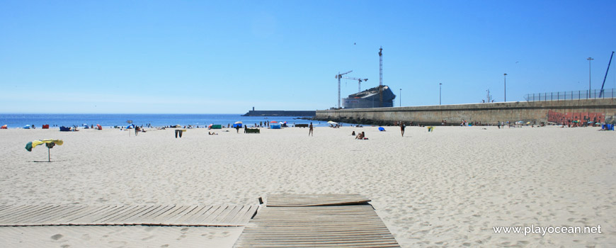 North part of Praia de Matosinhos Beach