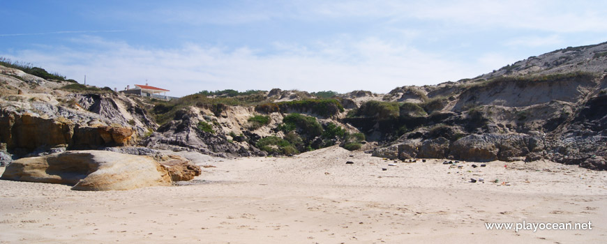 Cliff at Praia de Covões Beach
