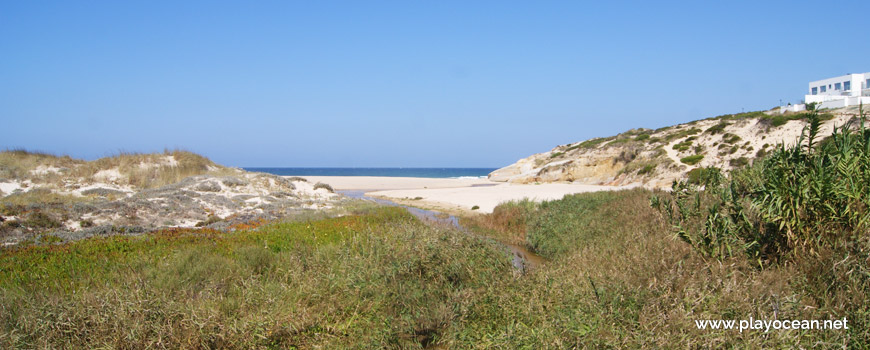 Stream at Praia dEl Rei Beach