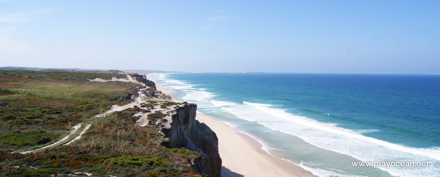 South at Praia da Fincha Grande Beach