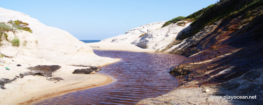 Stream at Praia do Rei do Cortiço Beach