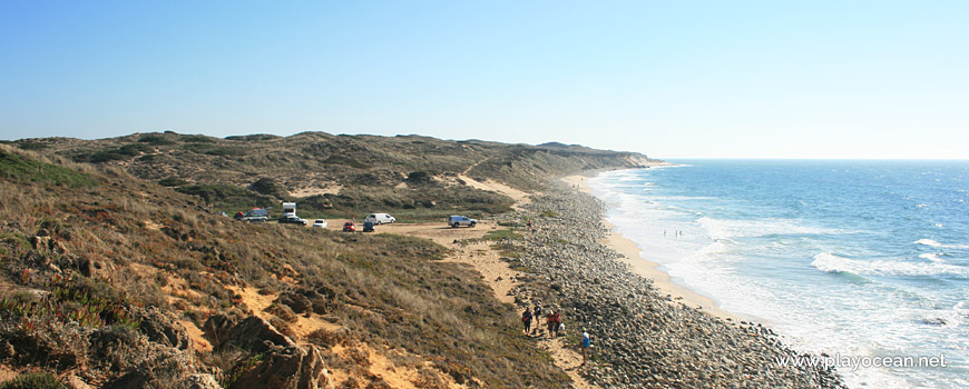 South at Praia dos Aivados Beach