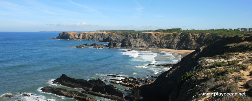 Landscape at Praia do Amália Beach