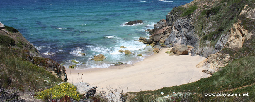Panoramic of Praia da Angra da Cerva Beach