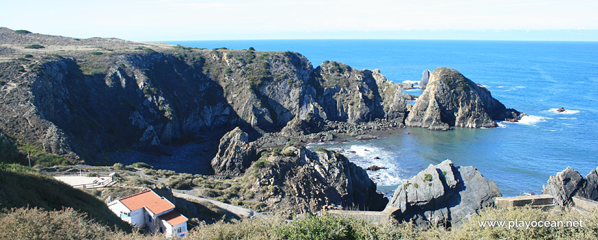 Panoramic of Praia da Azenha do Mar Beach