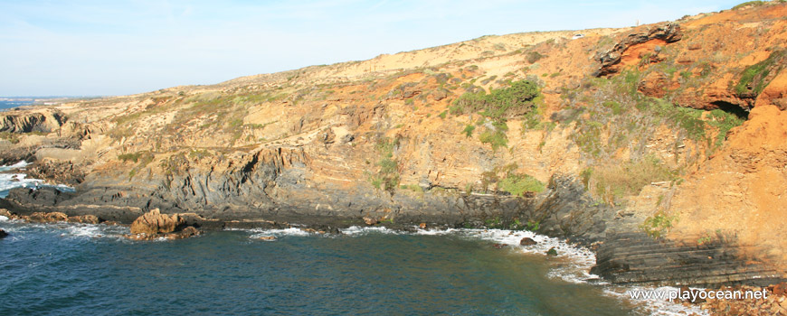 Cliff at Praia da Barca Grande Beach