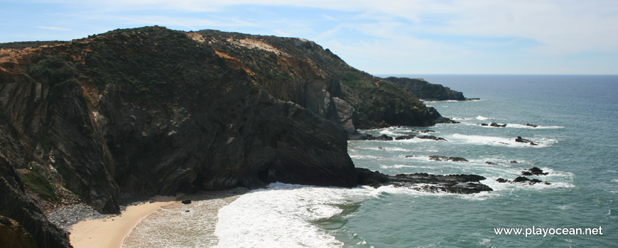 Cliff of Praia das Bernosas Beach