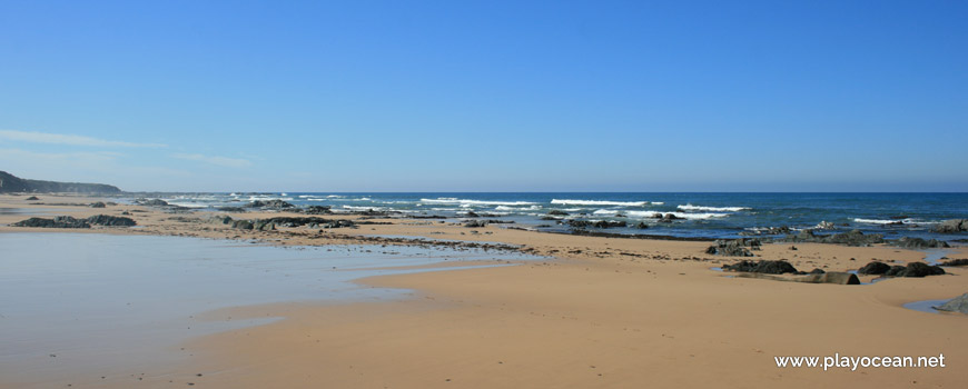 Maré baixa na Praia do Brejo Largo