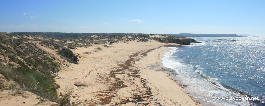 South at Praia do Carreiro das Fazendas Beach