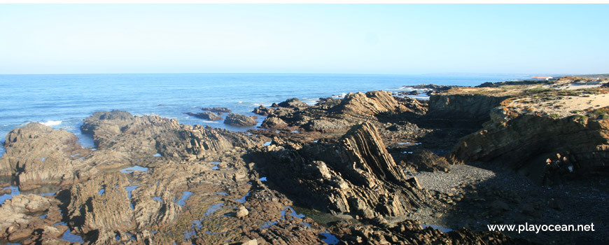 North at Praia dos Carriços Beach