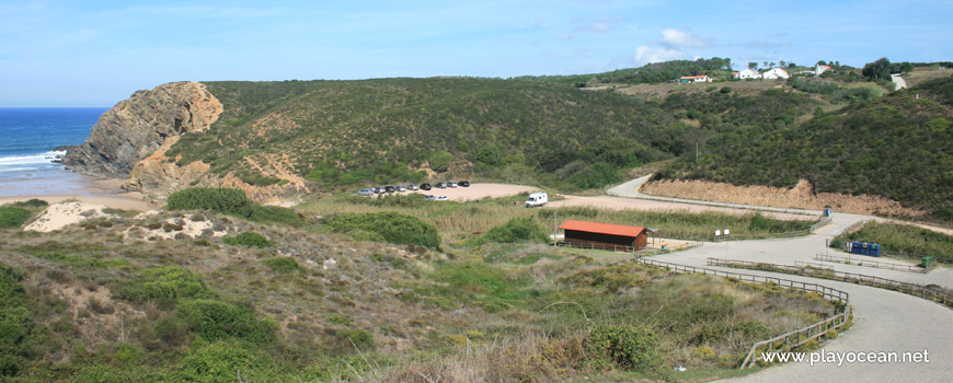 Parking of Praia do Carvalhal Beach